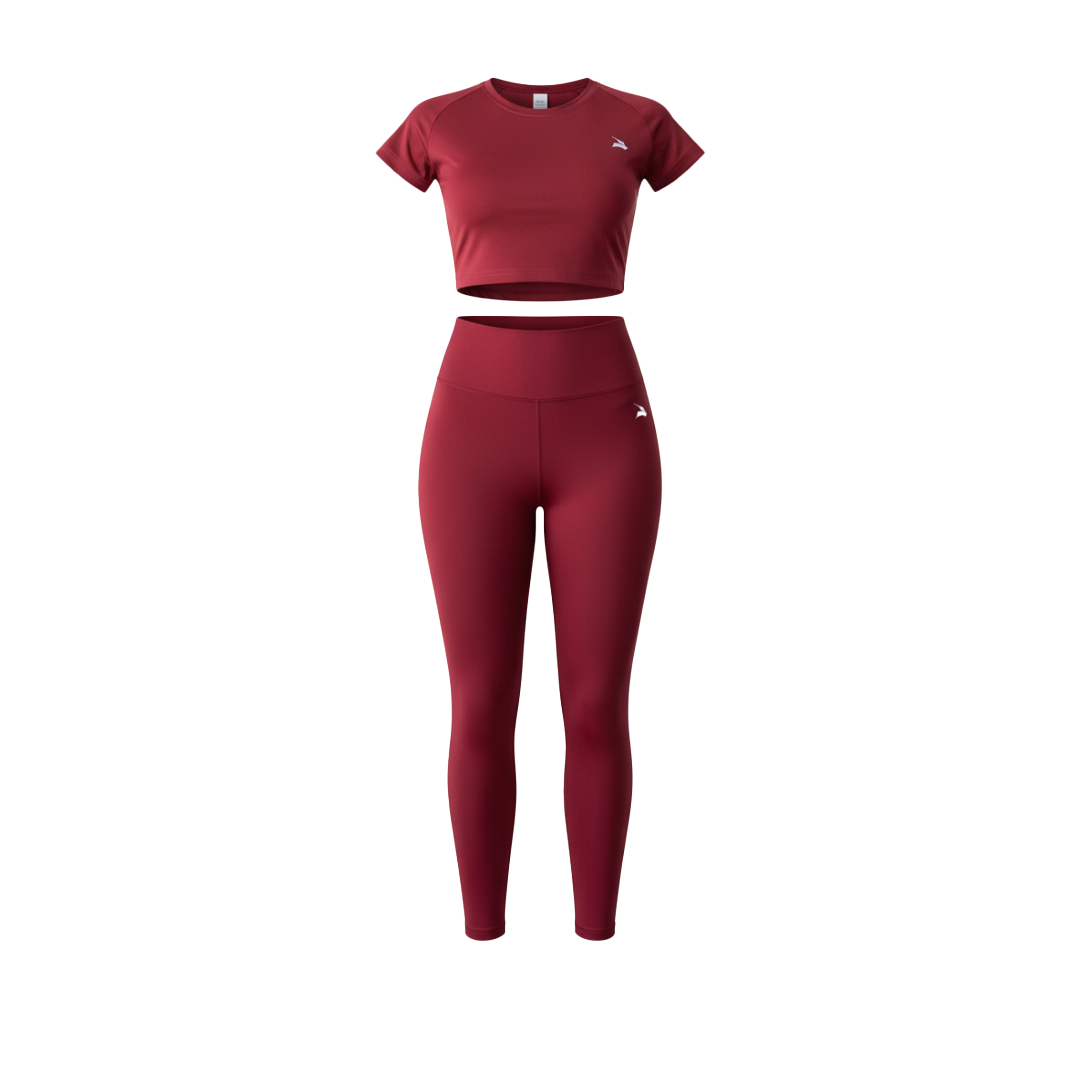 Set Femme GYMLYNX – Top  & Legging - Rouge