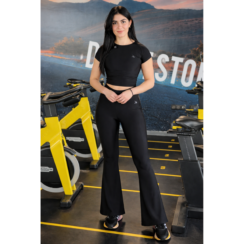 Legging Sport Flare GymLynx – Confort & Style Athlétique Noir