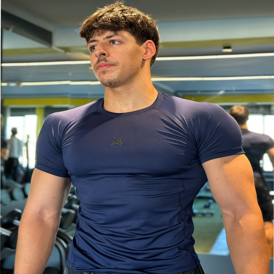 Compression T-Shirt Unisexe GYMLYNX - Bleu