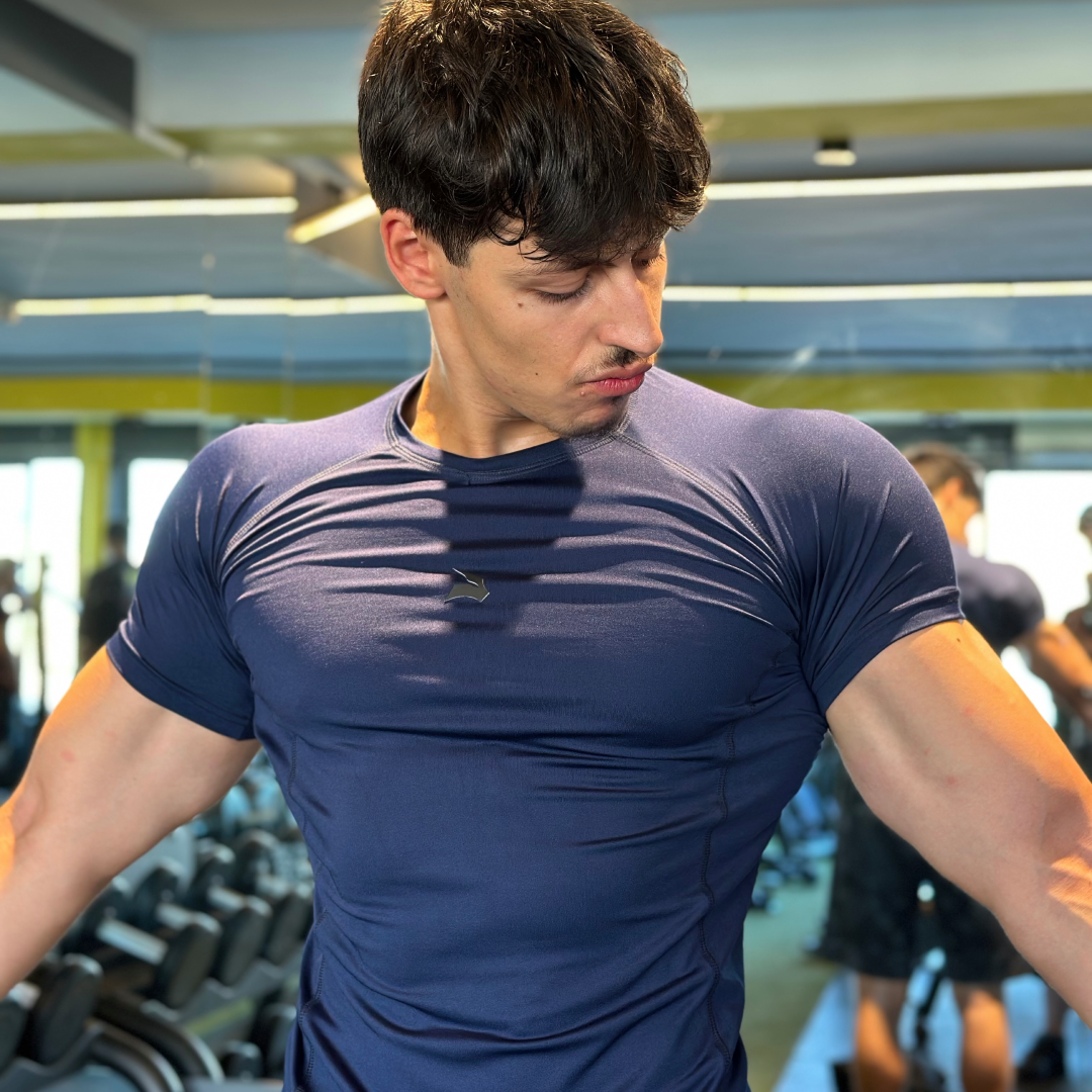 Compression T-Shirt Unisexe GYMLYNX - Bleu