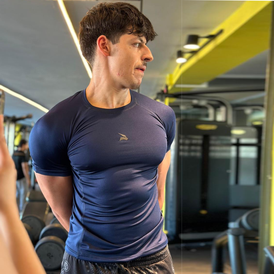 Compression T-Shirt Unisexe GYMLYNX - Bleu