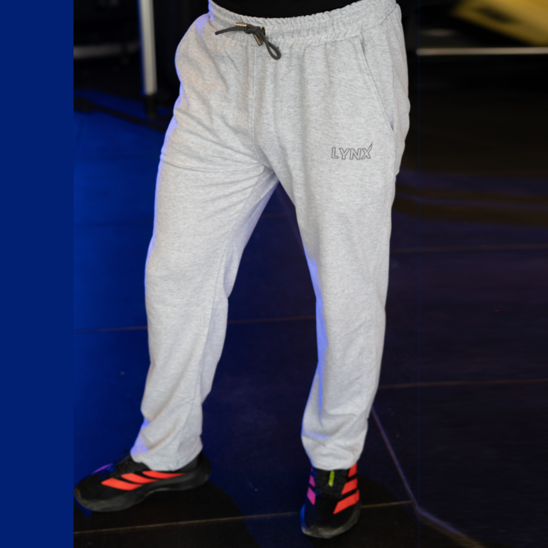 Pack GymLynx Jogger Sport Unisexe Gris + Shirt de Compression Manches Longues Noir