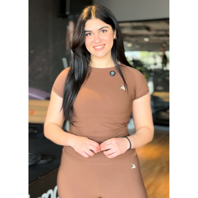 Set Femme GYMLYNX – t shirt & Legging - Marron