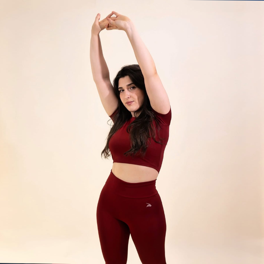Set Femme GYMLYNX – Top de Compression & Legging - Rouge