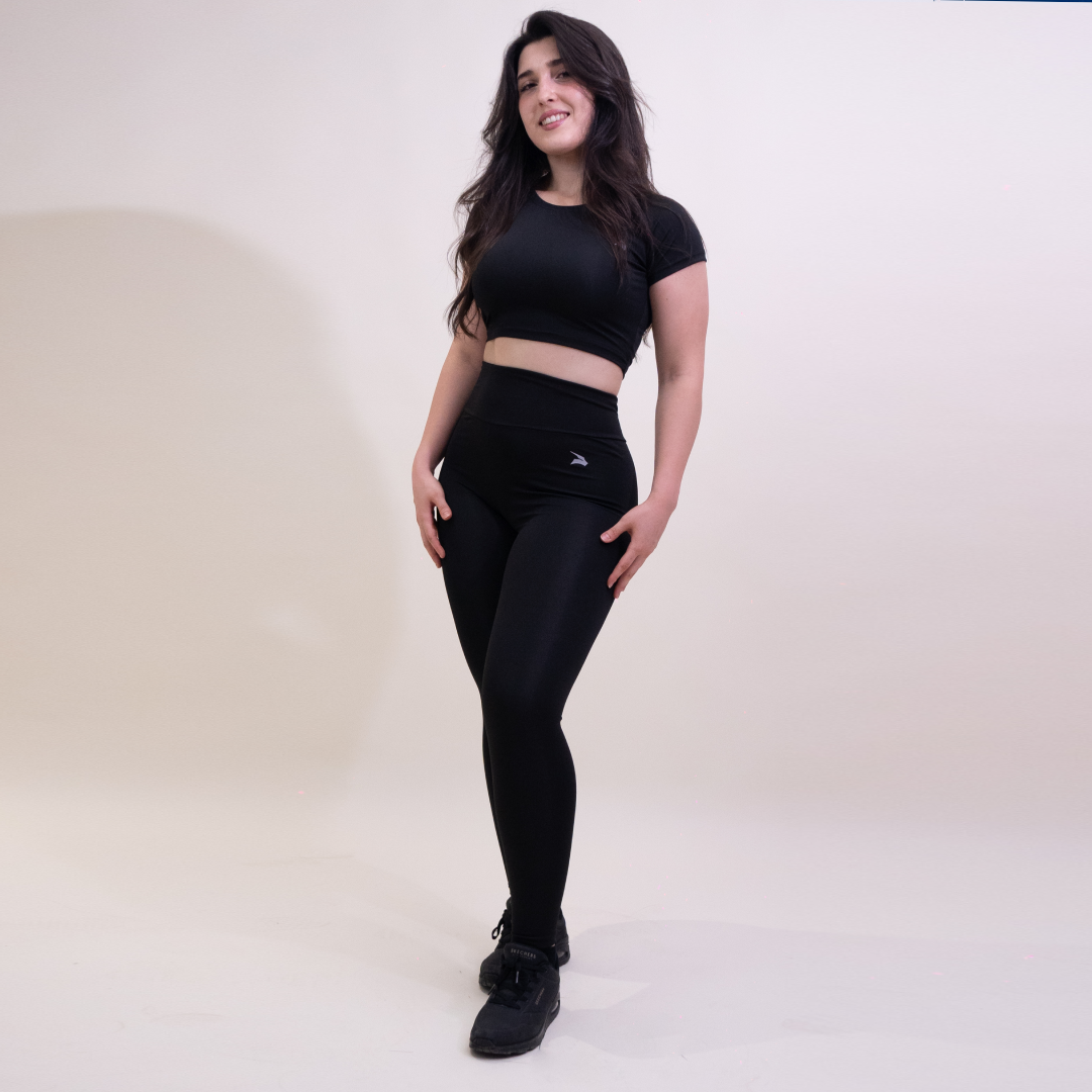 Set Femme GYMLYNX – Top de Compression & Legging - Noir