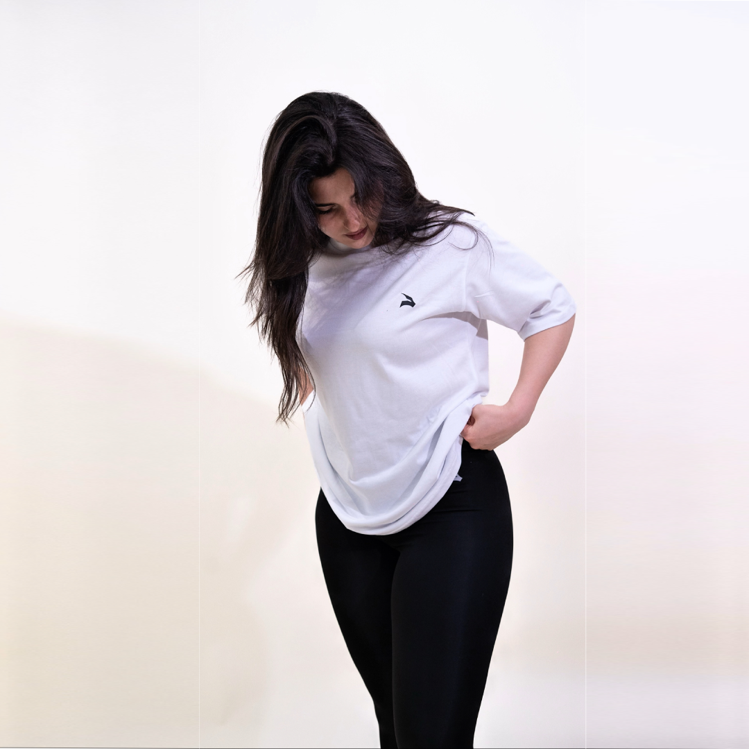 Ensemble Modeste Femme GYMLYNX – Pump Cover Oversize & Legging - Blanc
