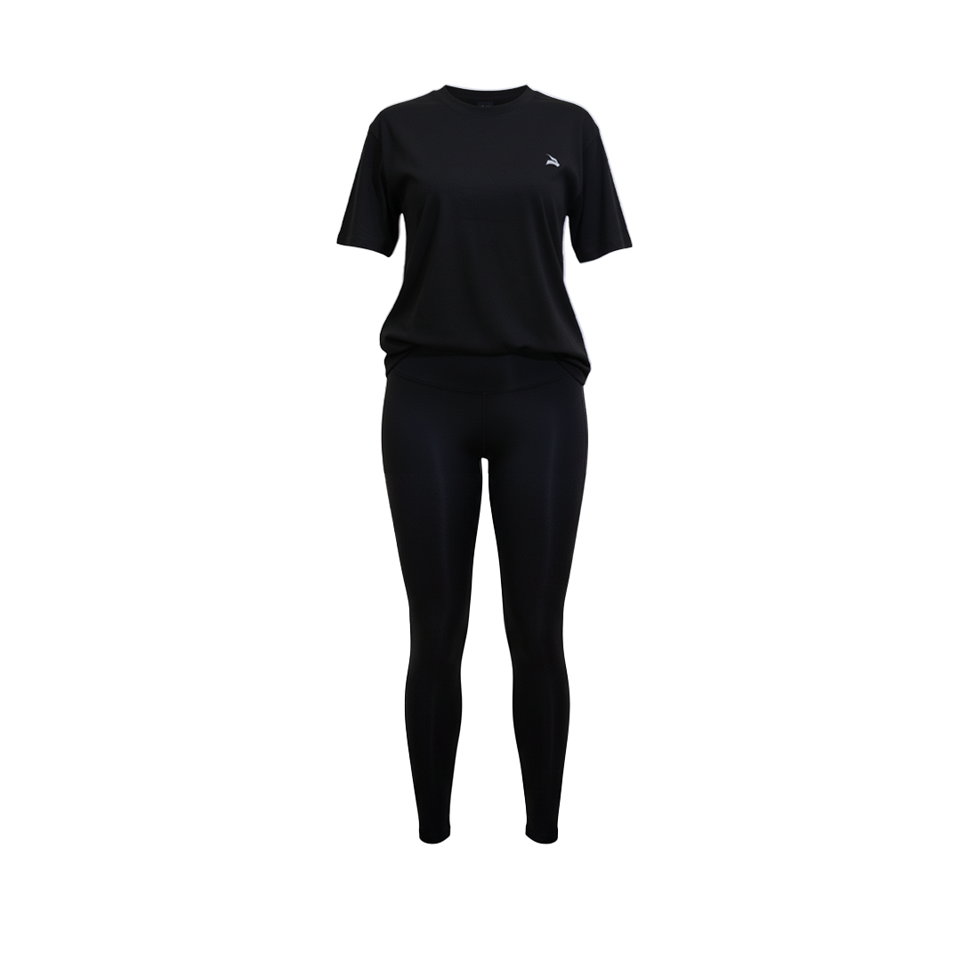 Ensemble Modeste Femme GYMLYNX – Pump Cover Oversize & Legging - Noir
