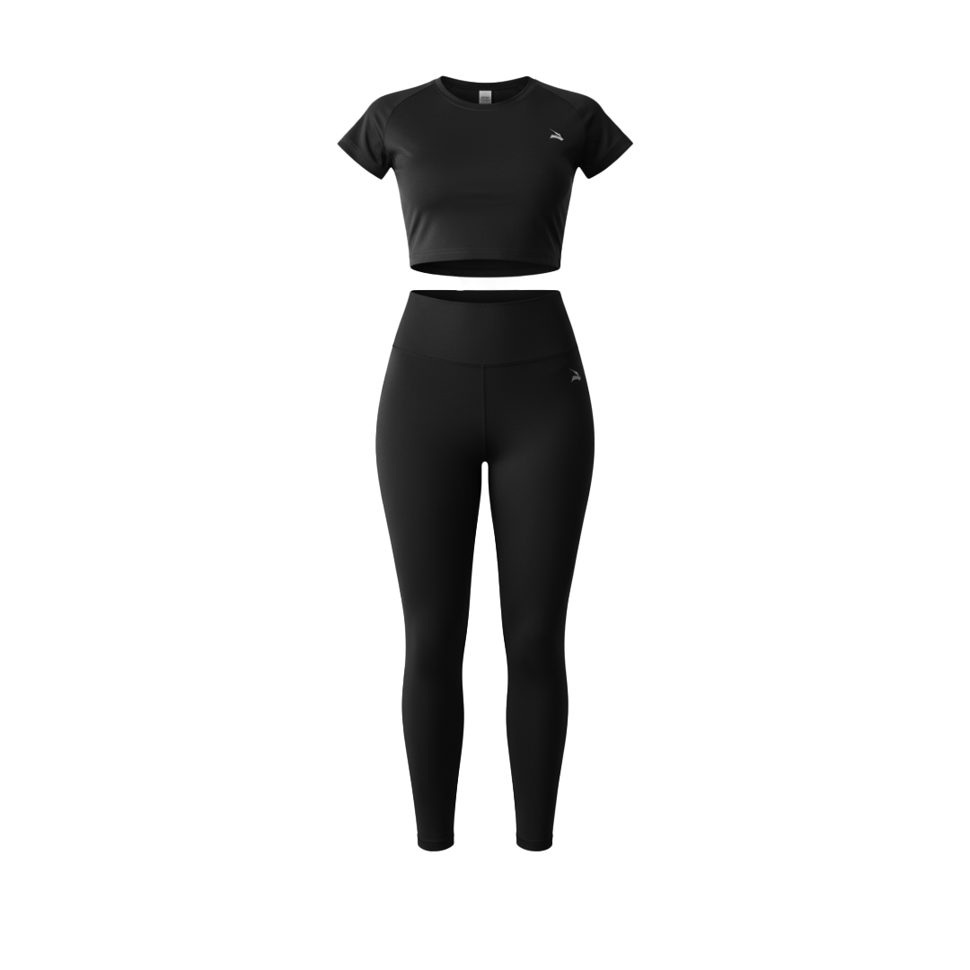 Set Femme GYMLYNX – Top de Compression & Legging - Noir