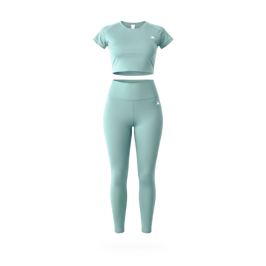 Set Femme GYMLYNX – Top de Compression & Legging - Vert